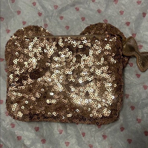 Disney Gold Sequin Cosmetic Bag - Picture 2 of 2